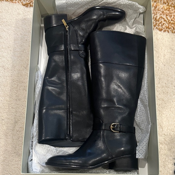 Cole Haan Black Heeled Boots - Picture 1 of 3